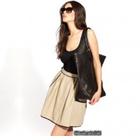 Falda beige